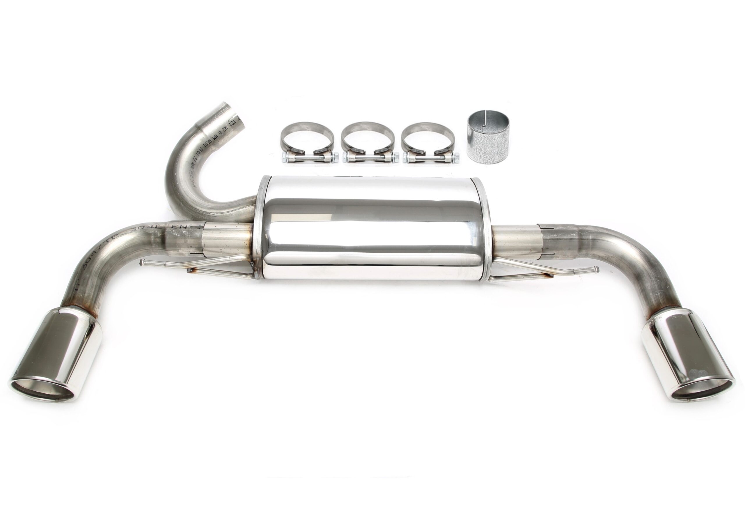 Duplex Edelstahl Sportendschalldämpfer für Volvo