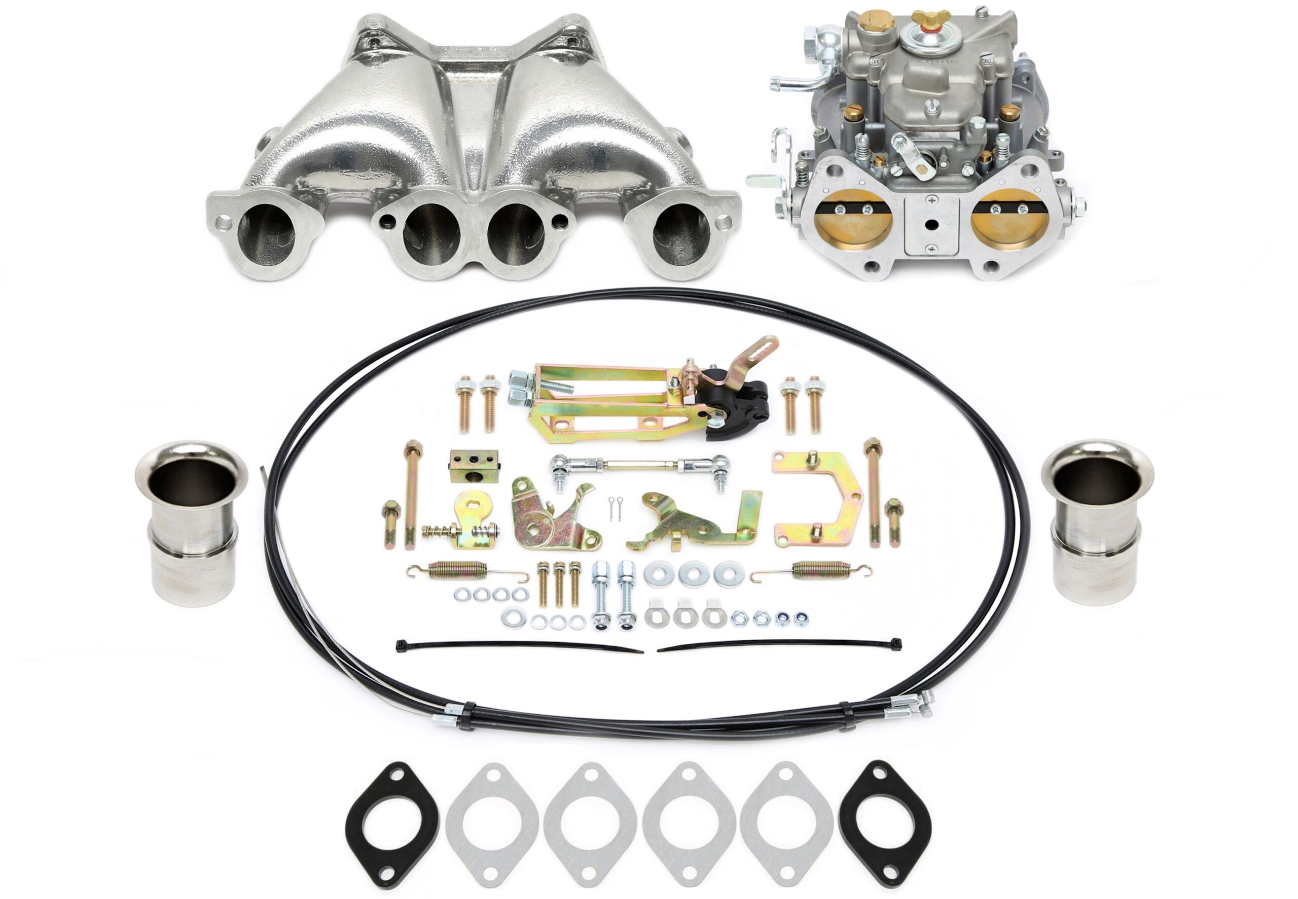 für je einen 40mm DCOE Vergaser – Komplettkit für Universell