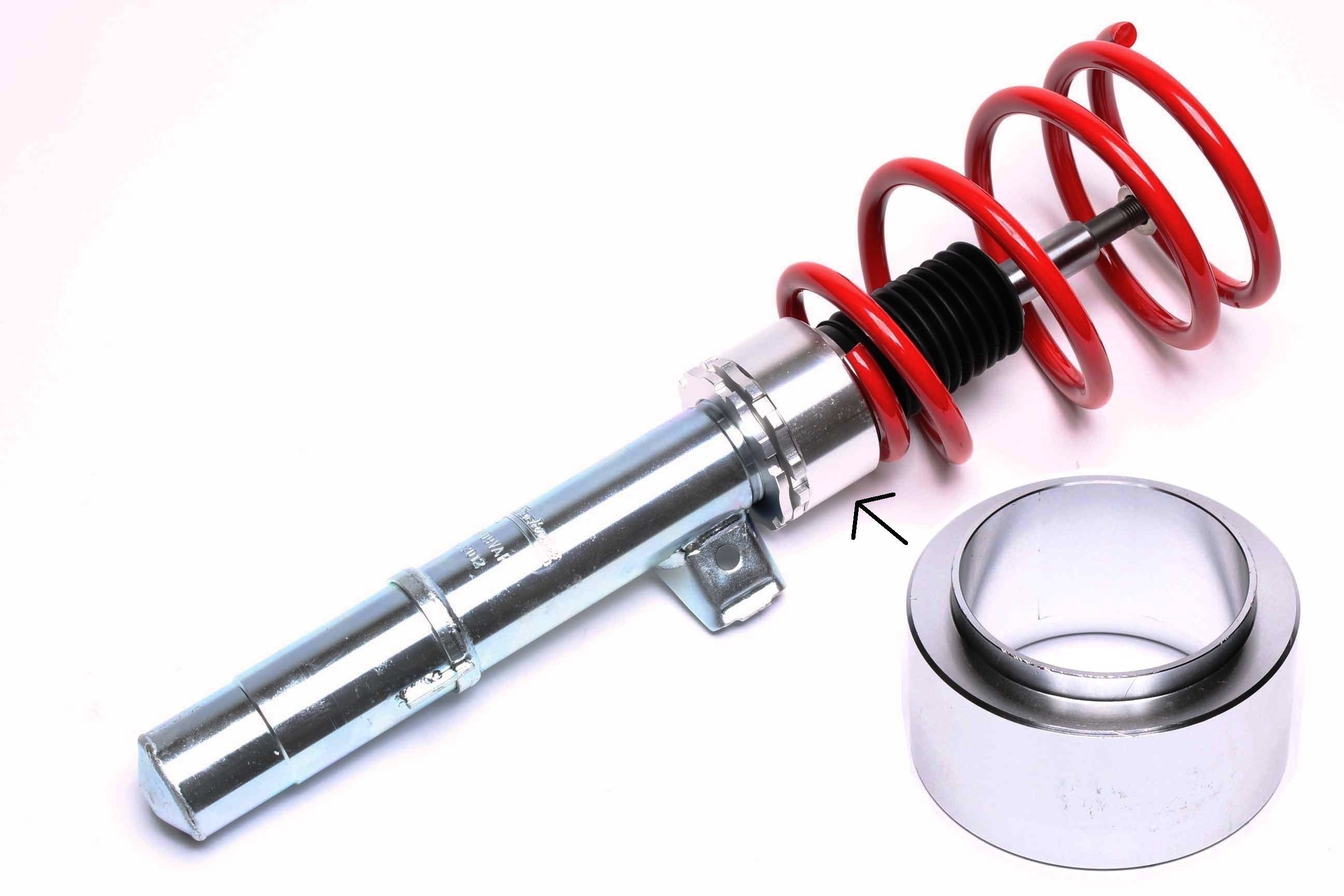 Alu-Adapter 38mm Höhe zur Höhenregulierung von Gewindefederbeinen