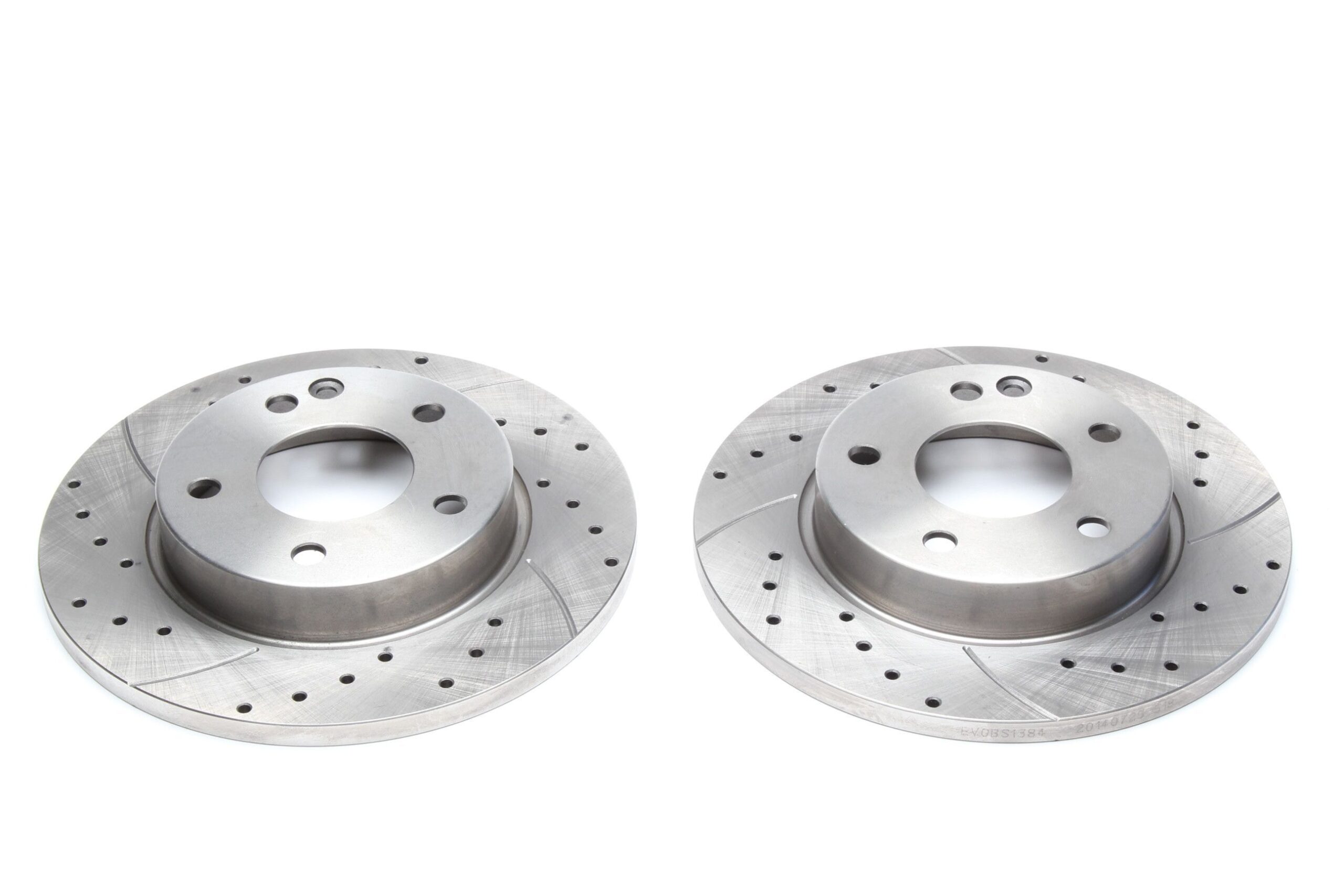 Sport Bremsscheiben Satz Vorderachse gelocht + geschlitzt für Mercedes Benz