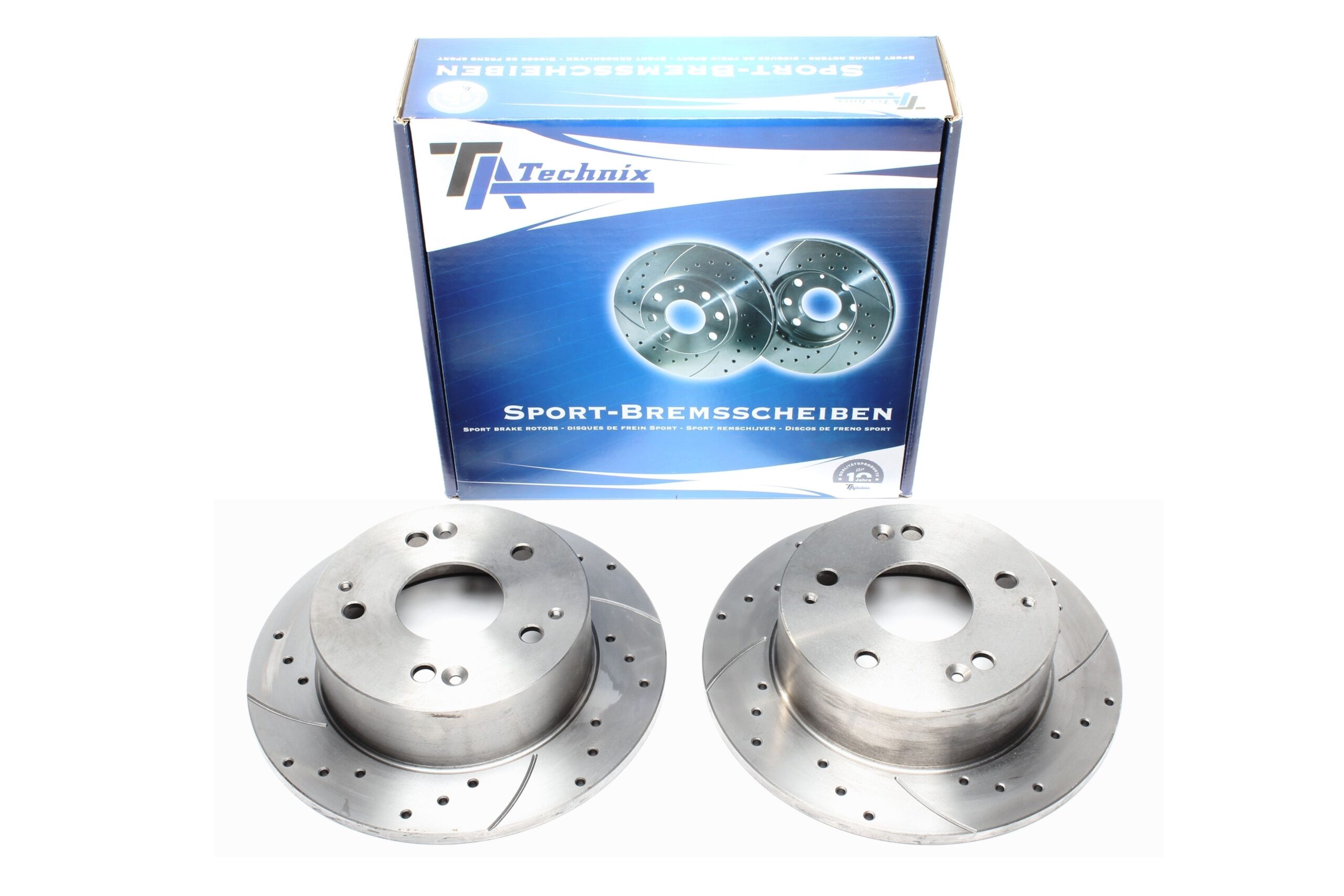 Bremsscheiben Hinterachse gelocht/geschlitzt für Honda