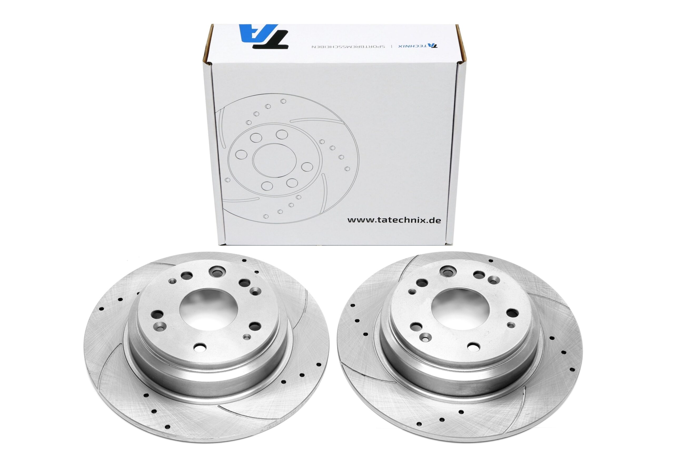 Bremsscheiben Hinterachse gelocht/geschlitzt für Honda