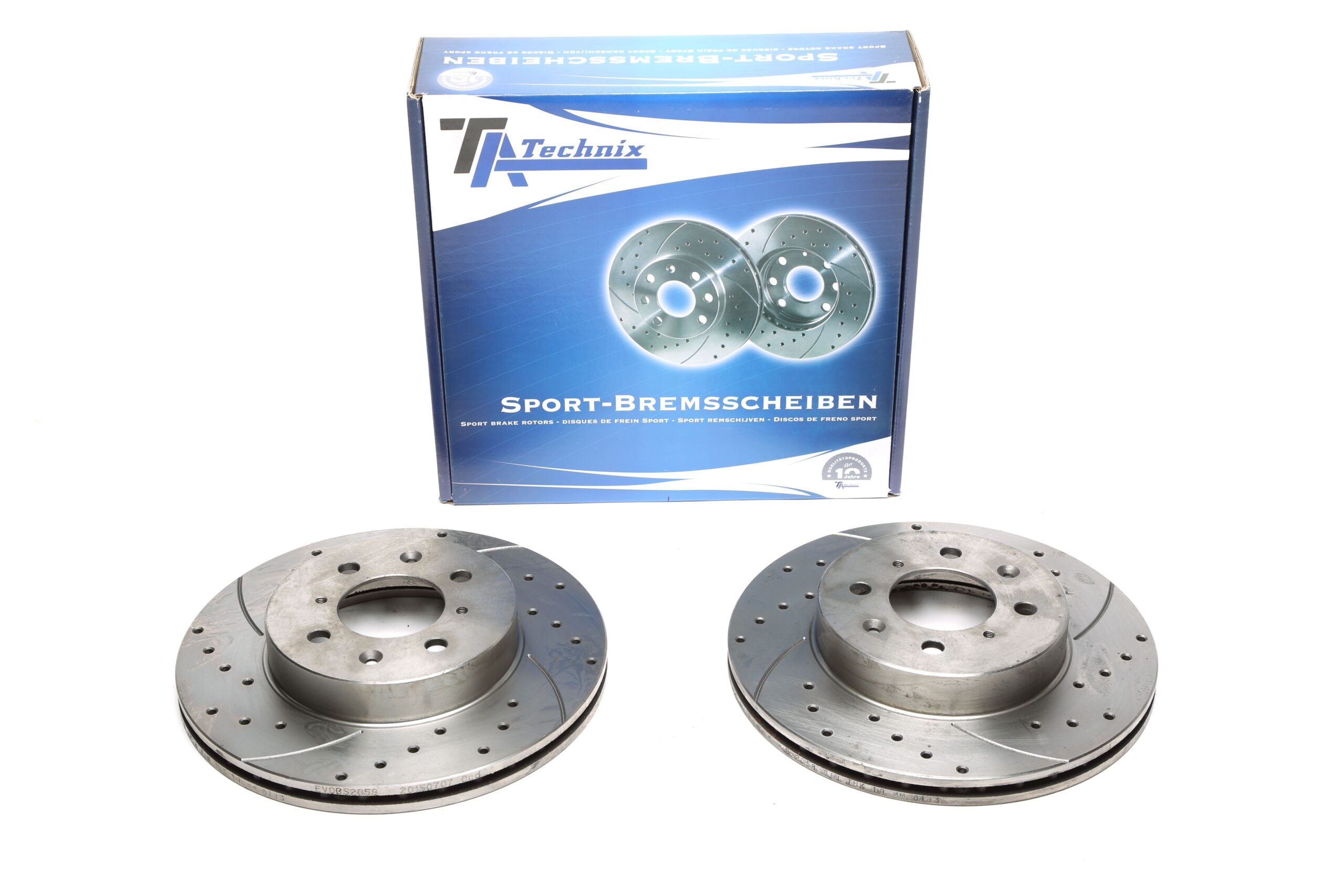 Bremsscheiben Vorderachse gelocht/geschlitzt für Honda