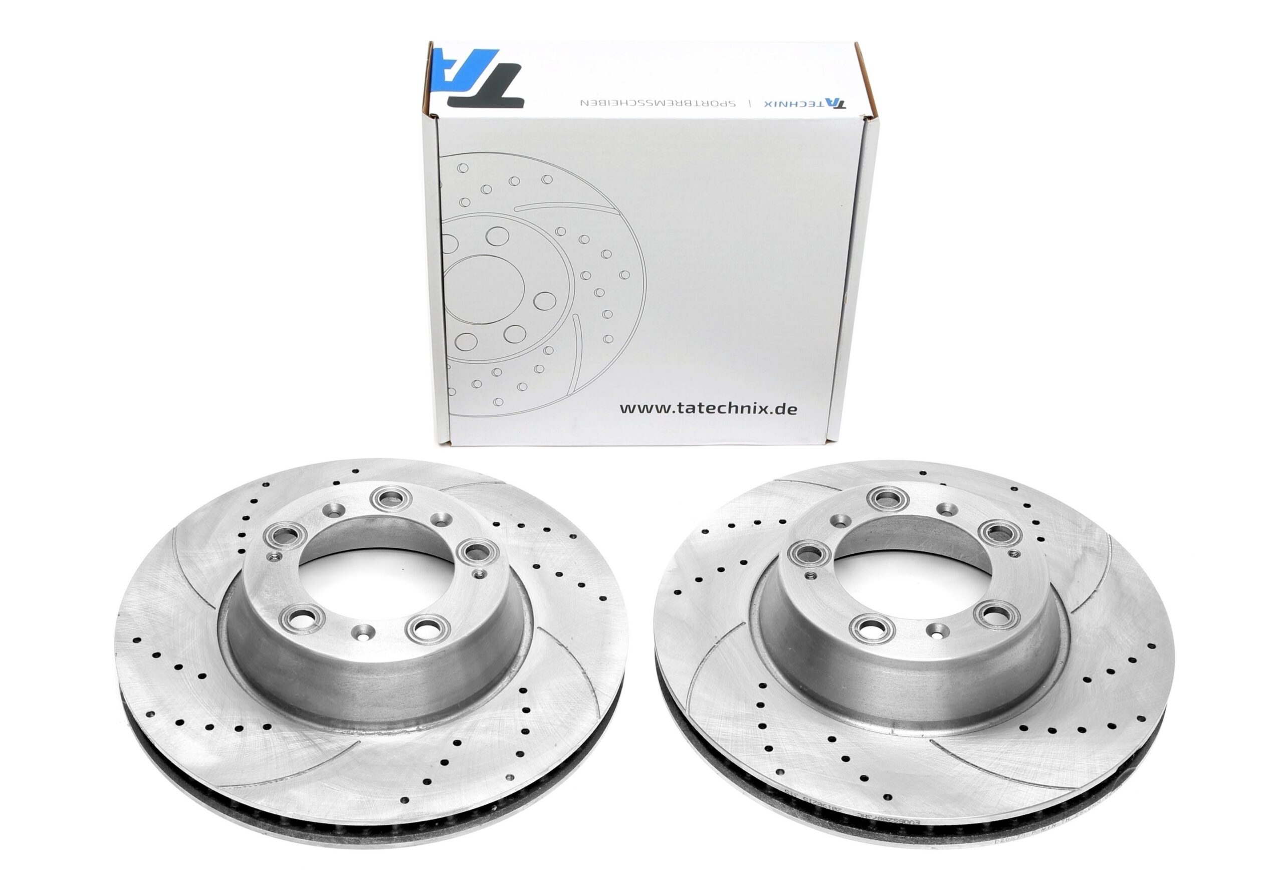 Bremsscheiben Hinterachse gelocht/geschlitzt + innenbelüftet für Porsche