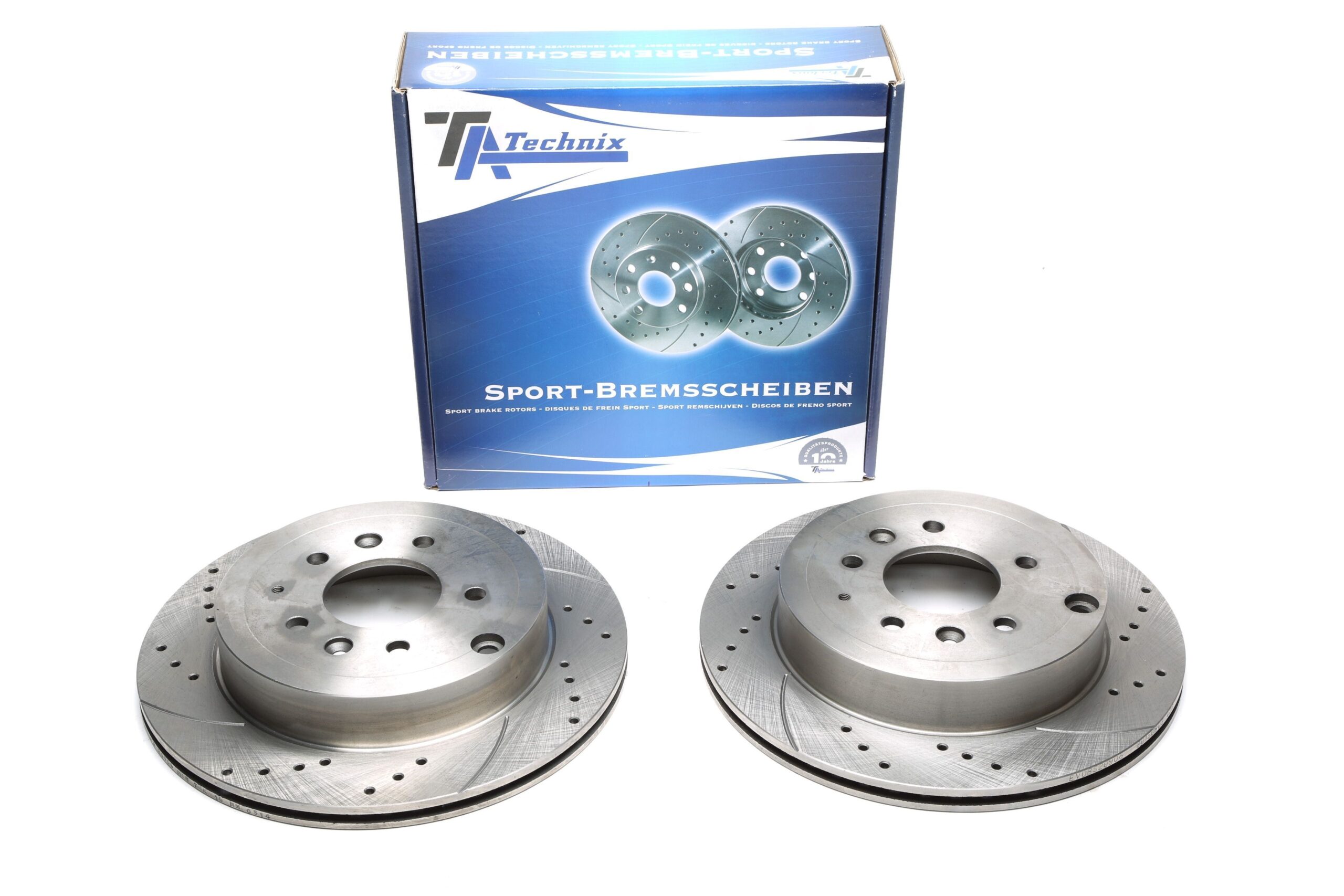 Bremsscheiben Hinterachse gelocht/geschlitzt + innenbelüftet für Mazda