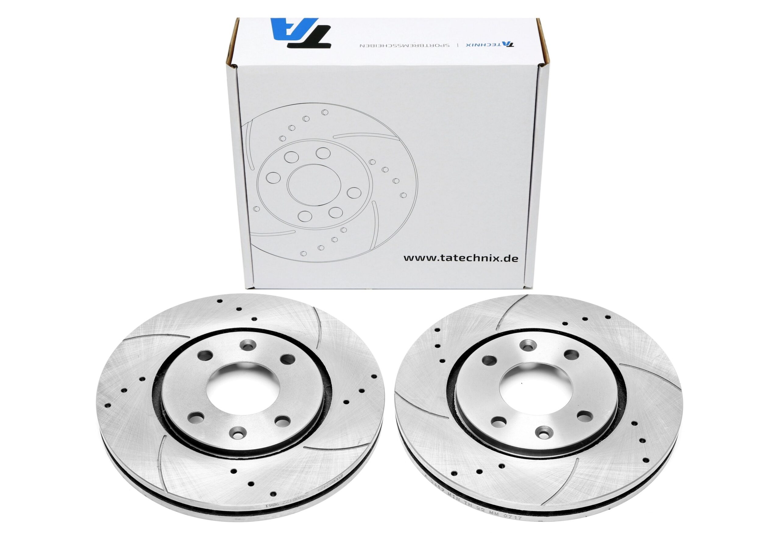 Bremsscheiben Vorderachse gelocht/geschlitzt für Peugeot