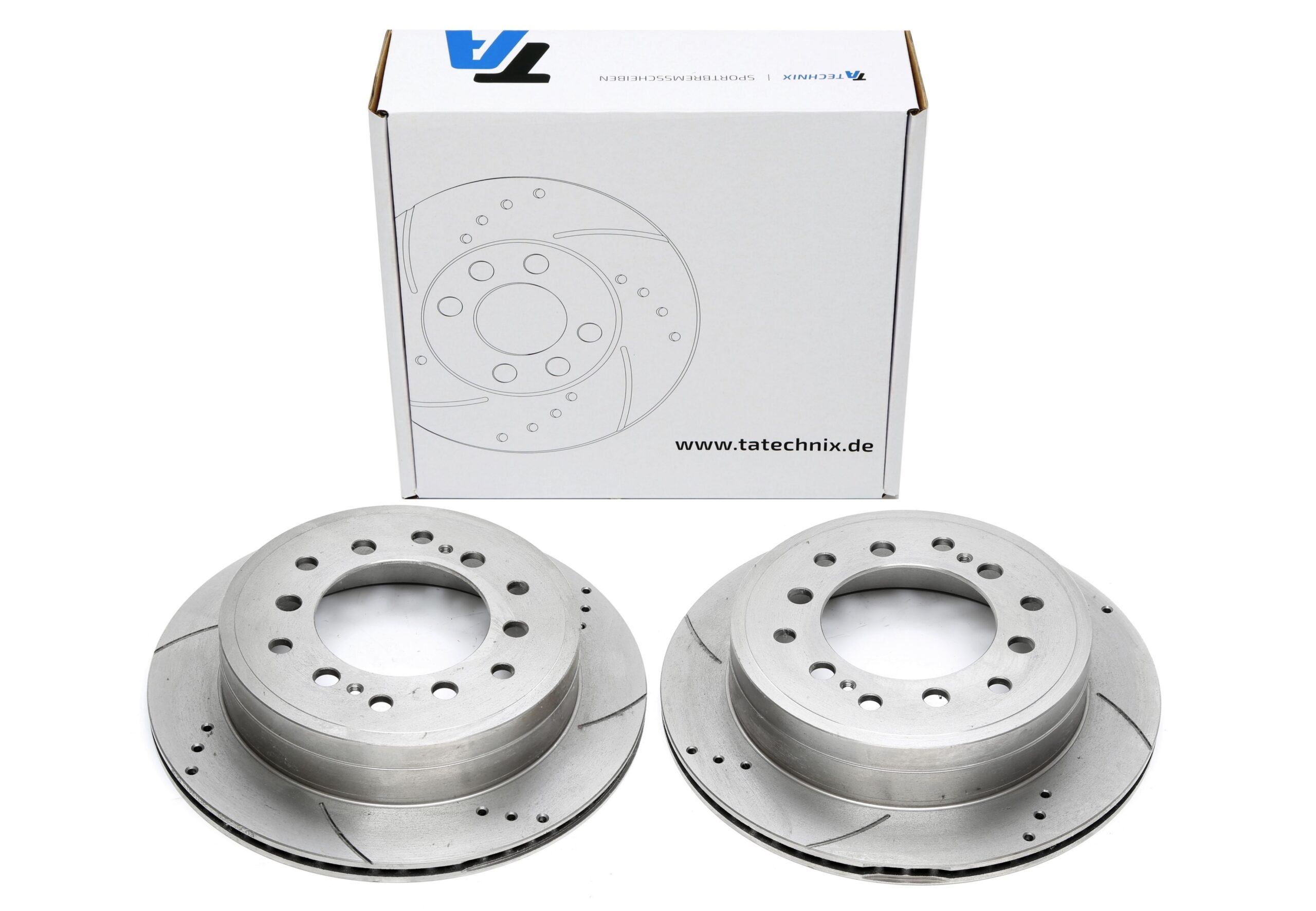 Bremsscheiben Hinterachse gelocht/geschlitzt + innenbelüftet für Toyota