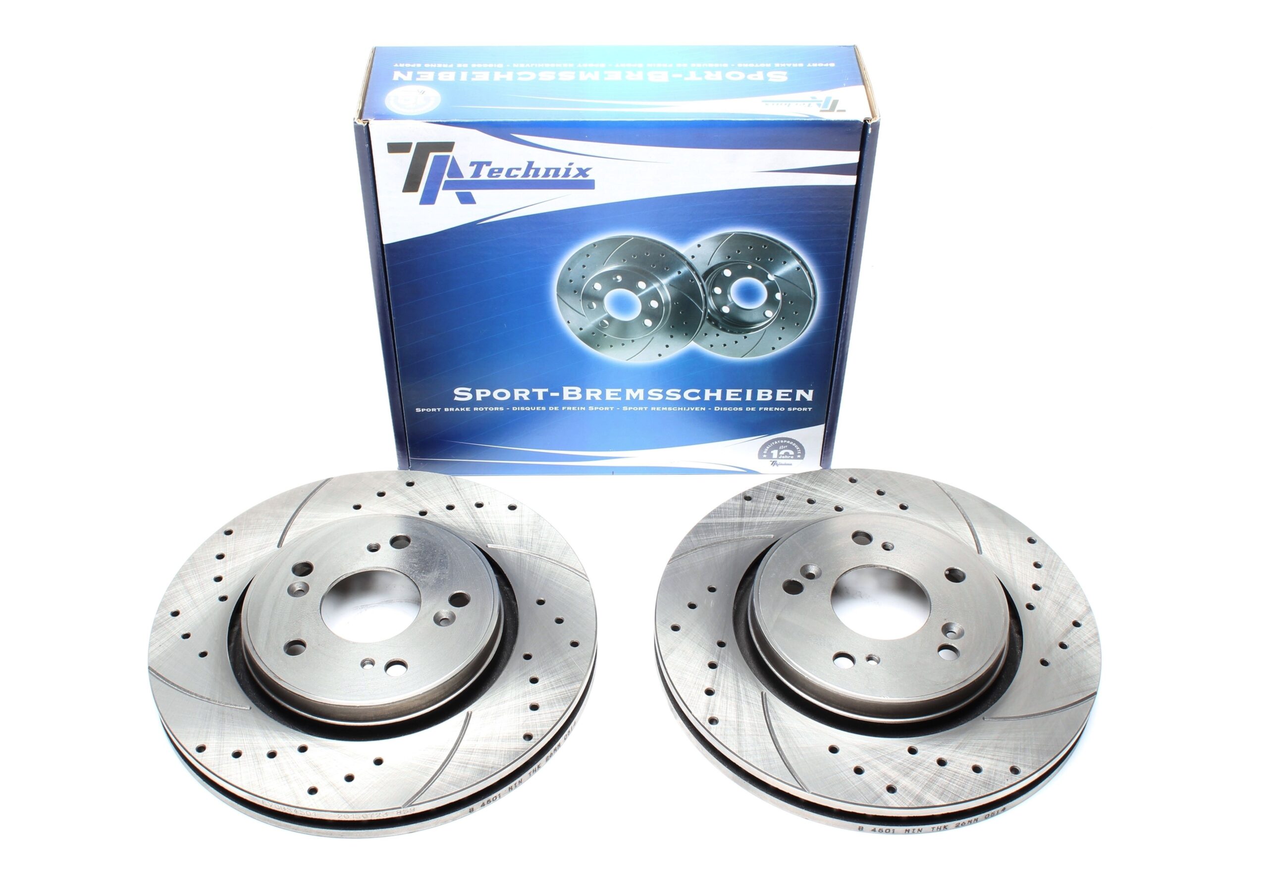 Bremsscheiben Vorderachse gelocht/geschlitzt für Honda