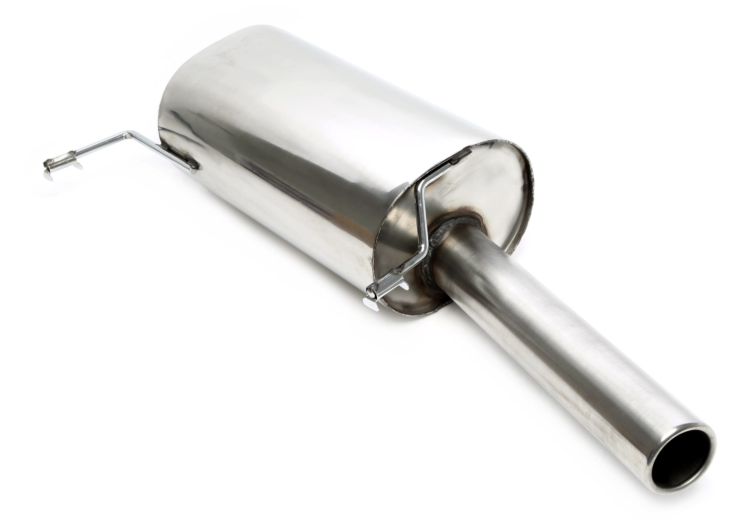 Endschalldämpfer 1x70mm rund Edelstahl für VW