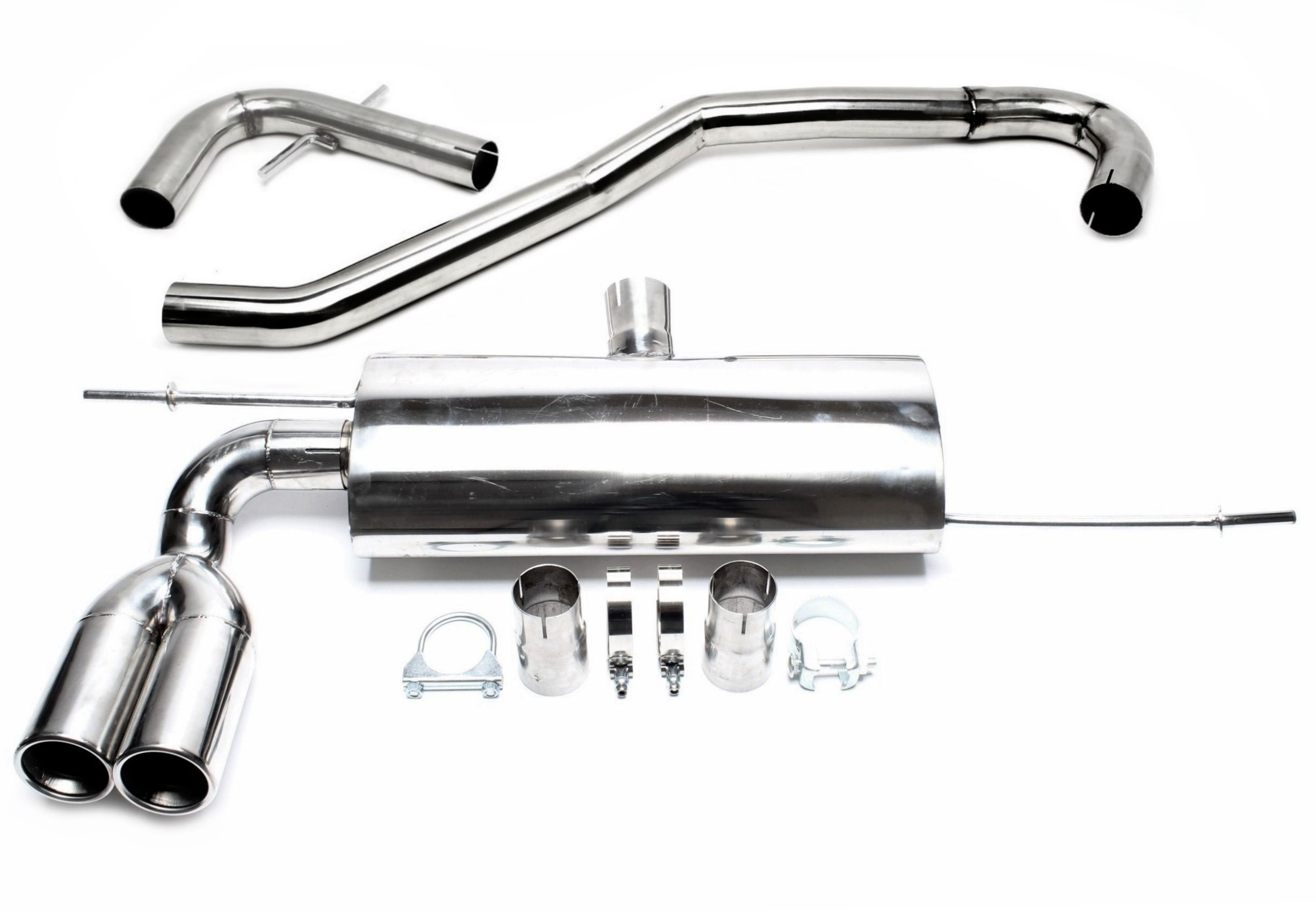 Edelstahl Rennsportanlage für Audi/VW