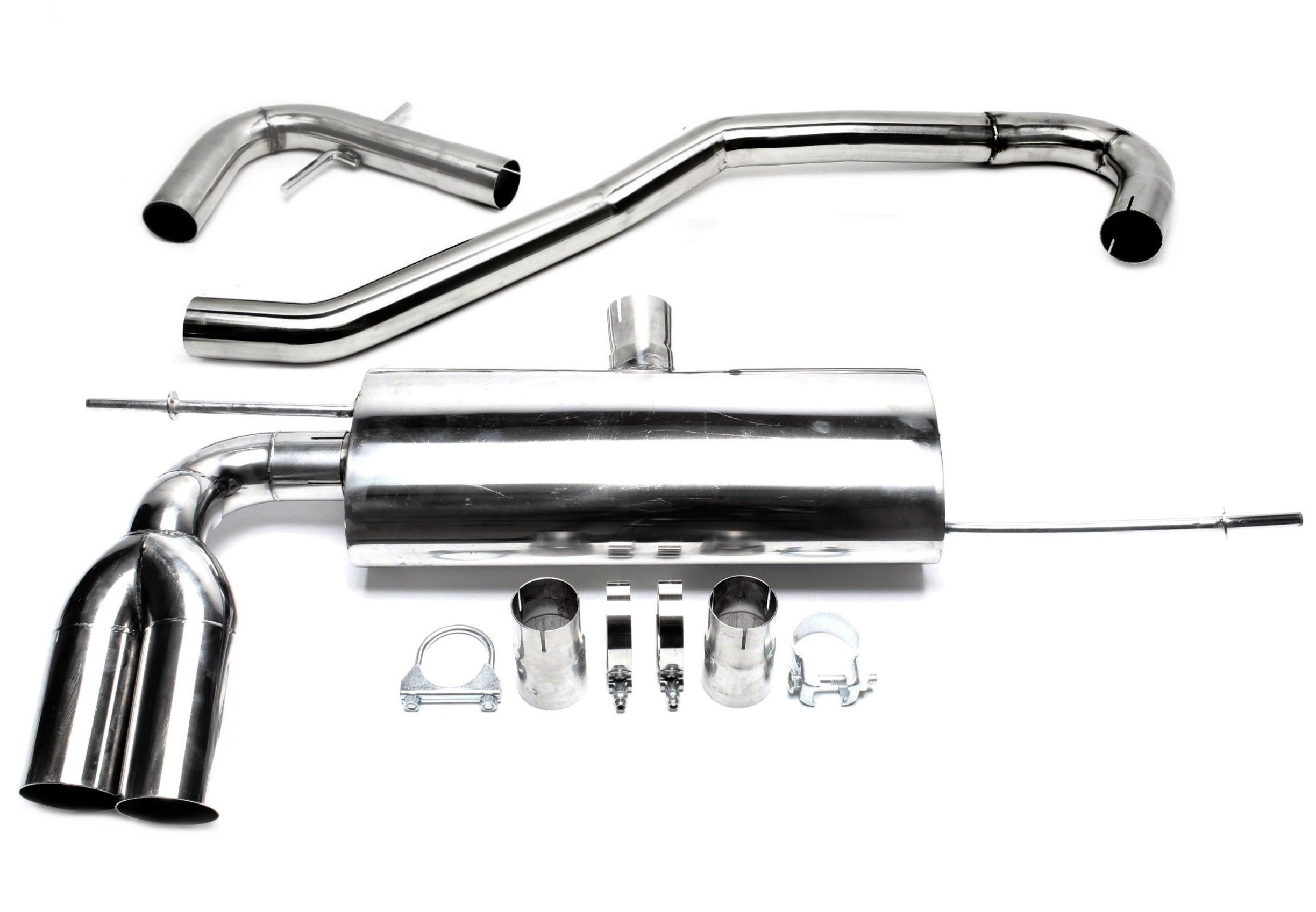 Edelstahl Rennsportanlage für Audi/VW